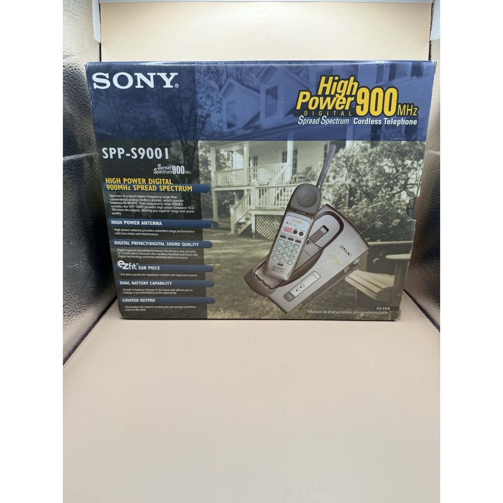 Sony SPP-S9001 High Power Digital 900mhz Cordless Phone Used Open Box
